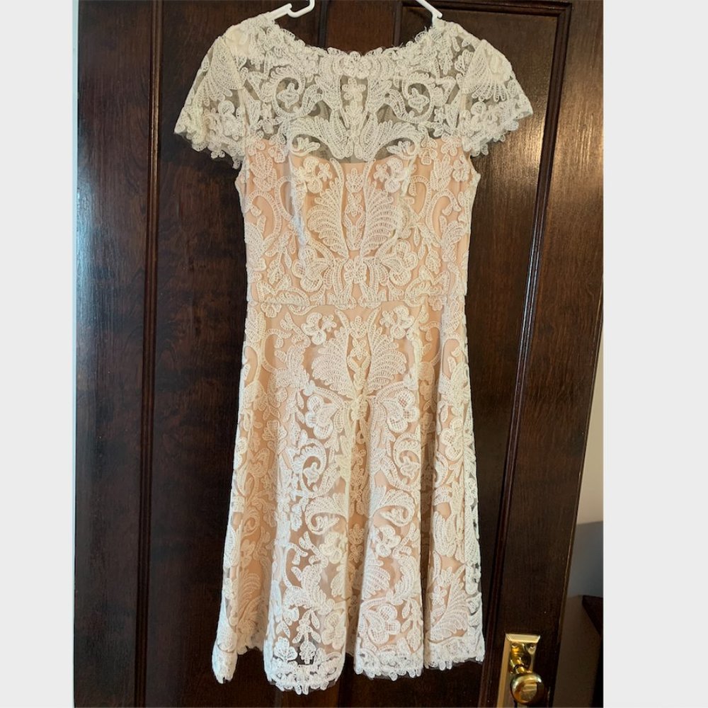 Tadashi Shoji White Lace Dress